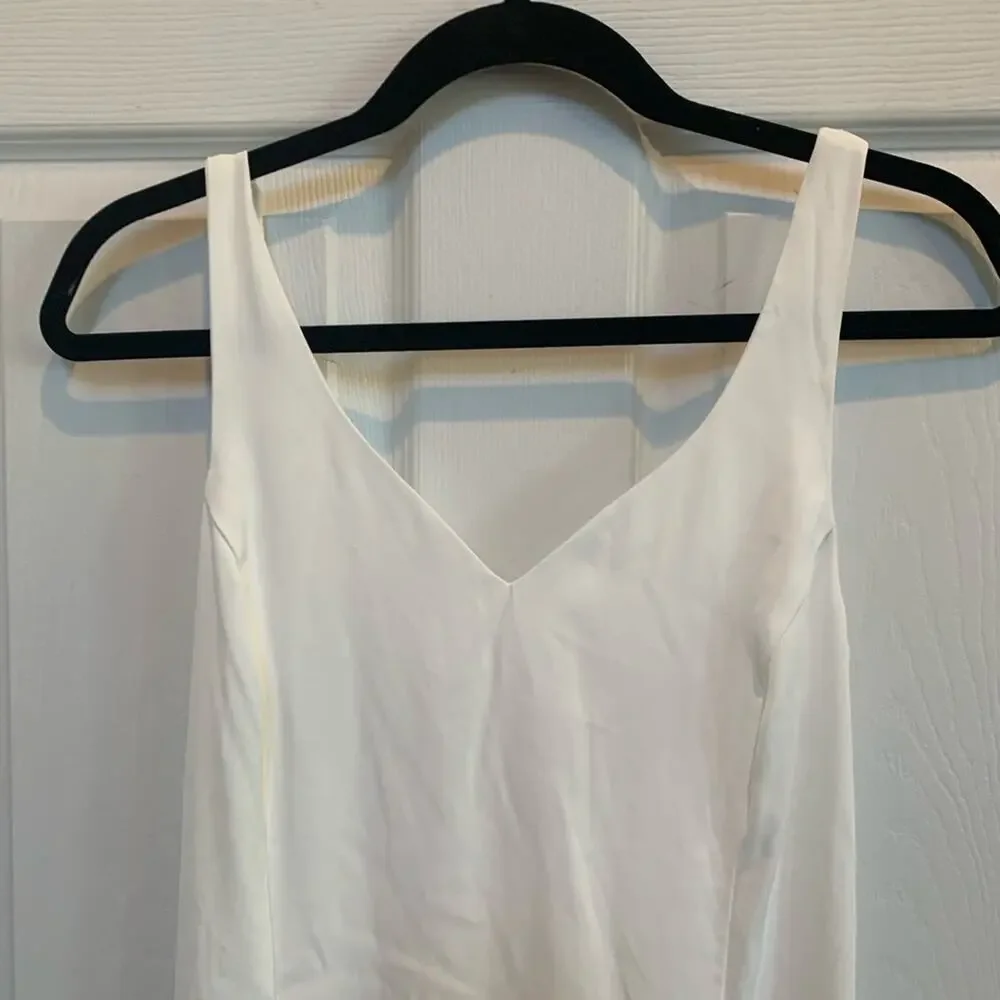 Lulus White Maxi Dress Sz L # 404 - Picture 3 of 9